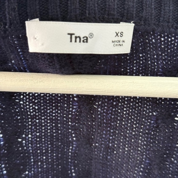 TNA Deep Blue Knit Sweater - Picture 3 of 10